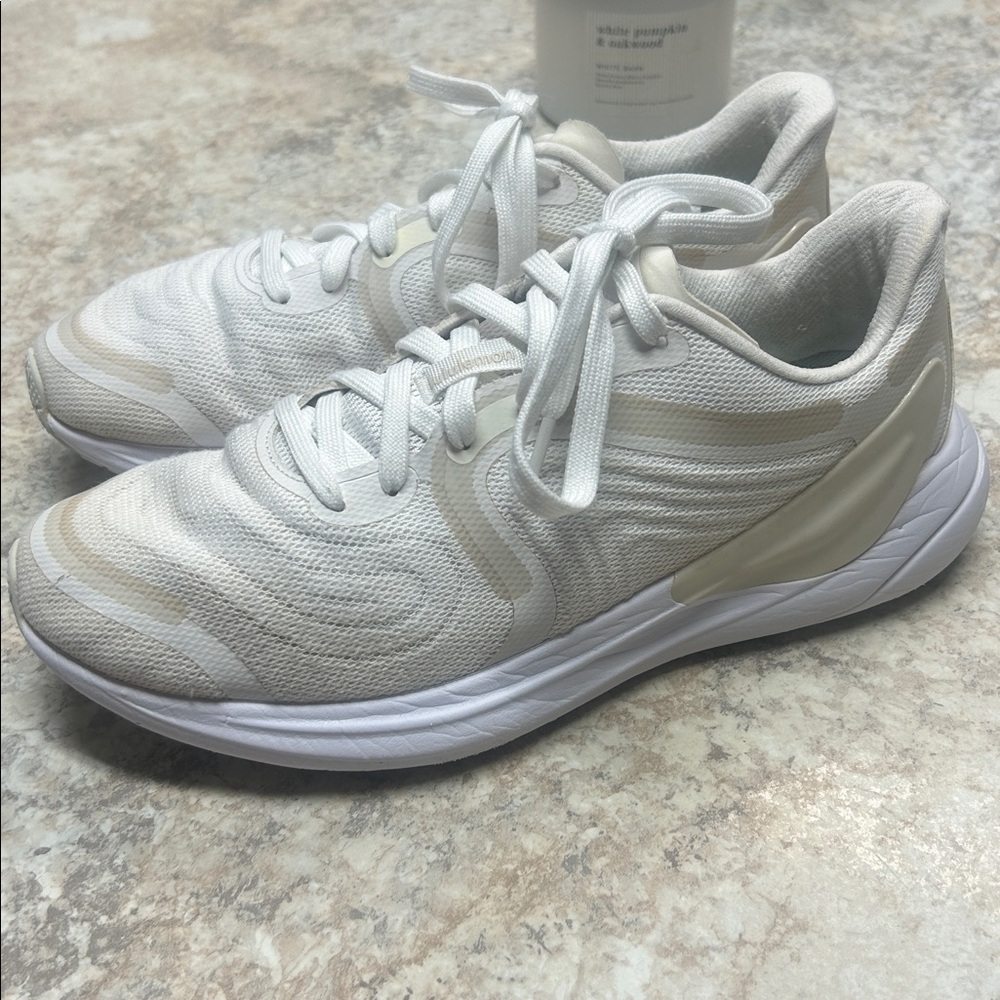 Lululemon White and Cream Sneakers blissfeel 2 - Picture 2 of 5